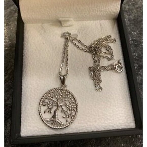 New Tree of Life Necklace for Women S925 Sterling Silver Abalone Shell - Picture 1 of 1